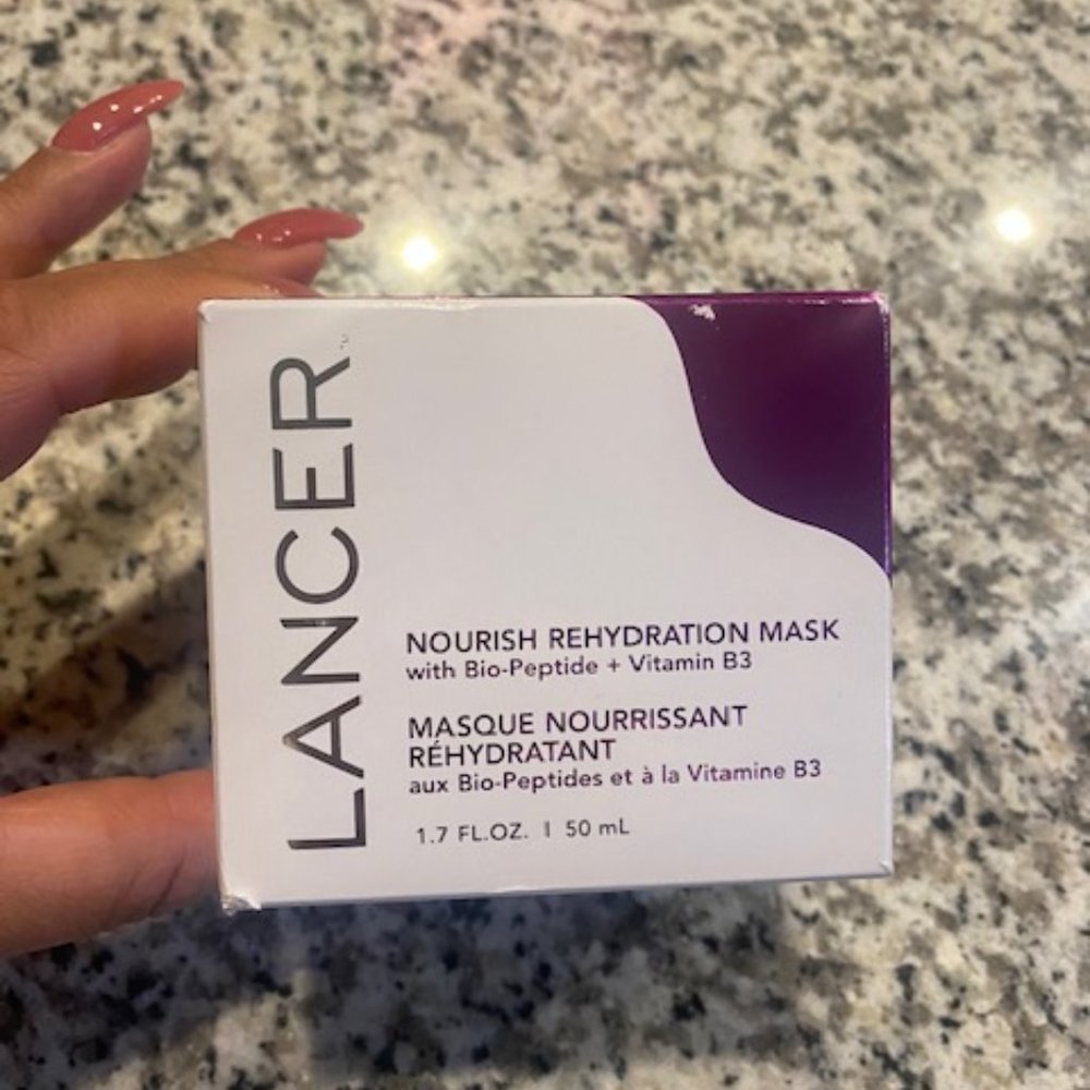 NEW & SEALED Lancer Nourish Rehydration Mask Full Size 1.7 fl oz 3 Month Supply